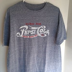 Pepsi Cola T SHIRT  LG   Gray